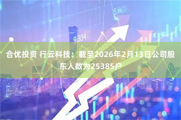合优投资 行云科技：截至2026年2月13日公司股东人数为25385户